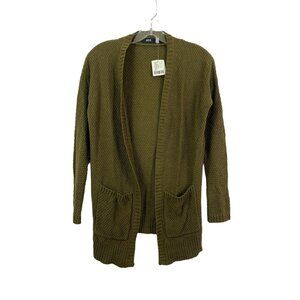 BDG Women's Dark Green Knitted Cardigan